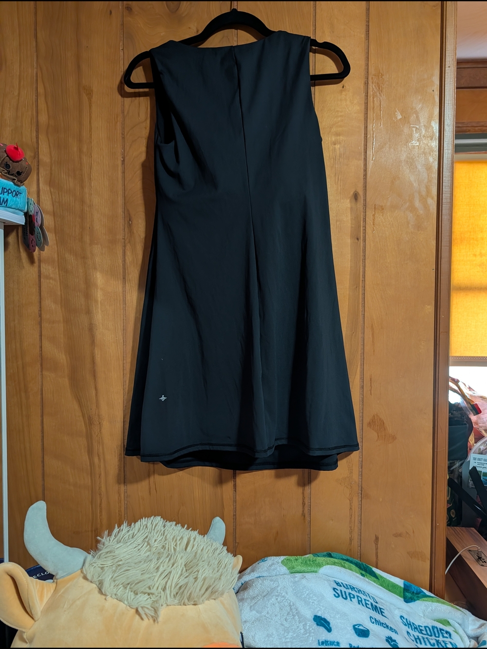 HALARA Black Sleeveless Mini Dress with Square Neckline - Picture 5 of 9